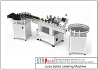 STL-A Yuvarlak Meyve Suyu Şişesi Etiketleme Makinası 200 Adet/Dk