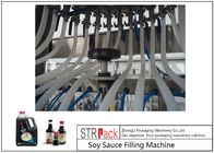 Yüksek Köpüklü Otomatik Sıvı Dolum Makinesi PET Şişe İçin Lineer Tip 12 Kafa