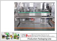 Kimyasallar Şişe Paketleme Makinası Hattı Haddeleme Tipi Manuel Katonlama Paketleme Konveyörü