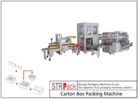 Otomatik Endüstriyel Karton Kutu Paketleme Makinesi Şişe / Kutu İçin Büyük Kapasiteli