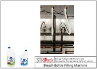 1 - 5L Çamaşır Suyu Temizleyici için PLC Kontrol 10 Kafa Yerçekimi Şişe Dolum Makinesi