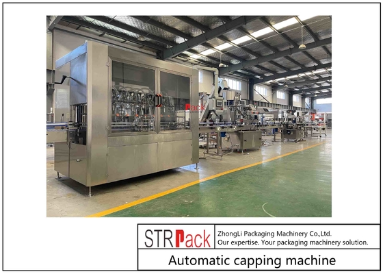 Endüstriyel Üretim İçin PLC Kontrol 1.5KW Şişe Kapatma Makinesi