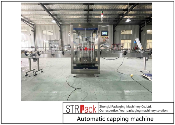 Endüstriyel Üretim İçin PLC Kontrol 1.5KW Şişe Kapatma Makinesi