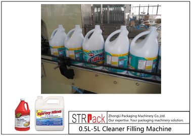 Temizleyici için 1L-1 Galon Otomatik Aşındırıcı Sıvı Dolum Makinesi PLC Sıralı