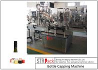 Tek Kafa Şişe Kapatma Makinesi / ROPP Alüminyum Vidalı Kapak Sıkma Makinesi