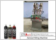 Oda Parfümü / Soğutucu İçin Yarı Otomatik Aerosol Sprey Boya Dolum Makinesi
